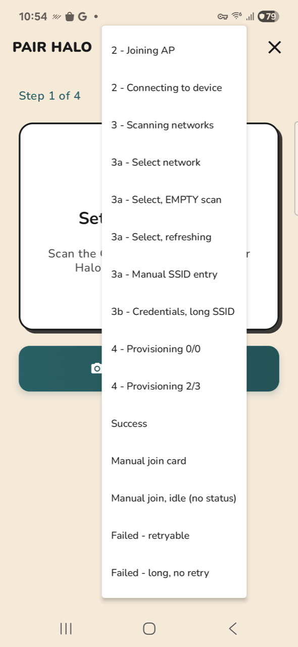 Halo — dev step jump table