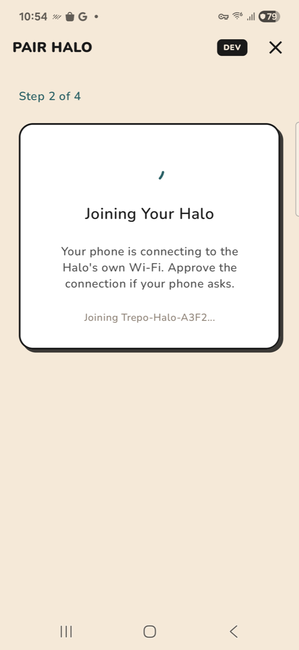 Halo — Step 2, joining AP