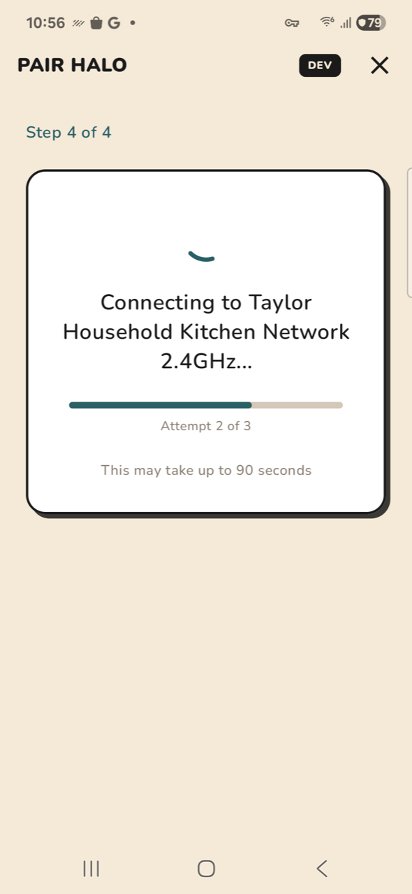 Halo — Step 4, provisioning 2/3