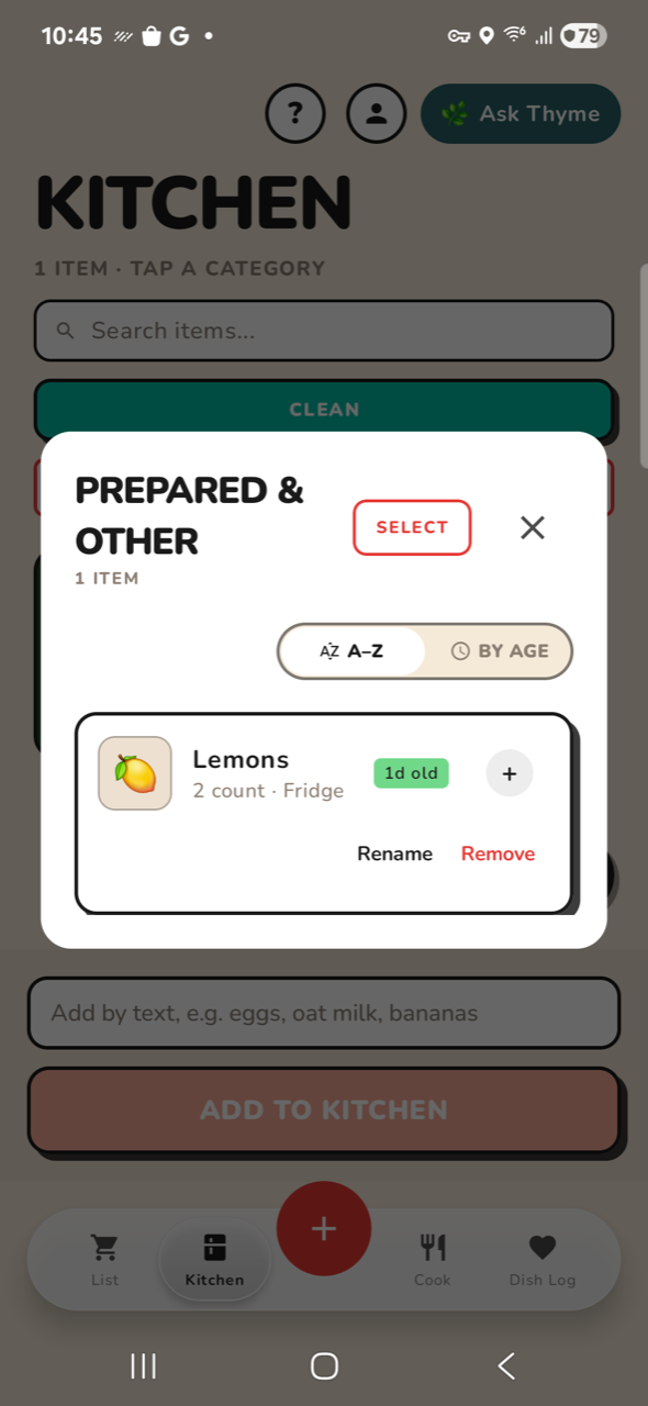 Kitchen — category expanded